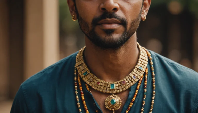 collier indien homme