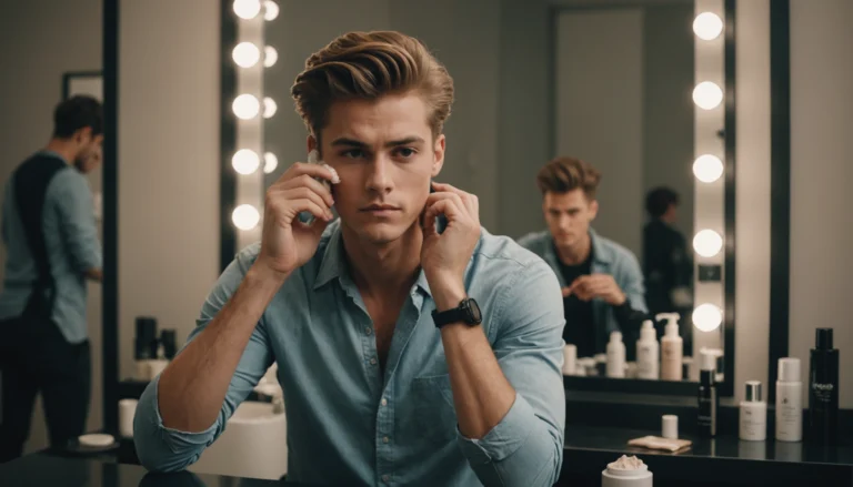 poudre volume cheveux homme